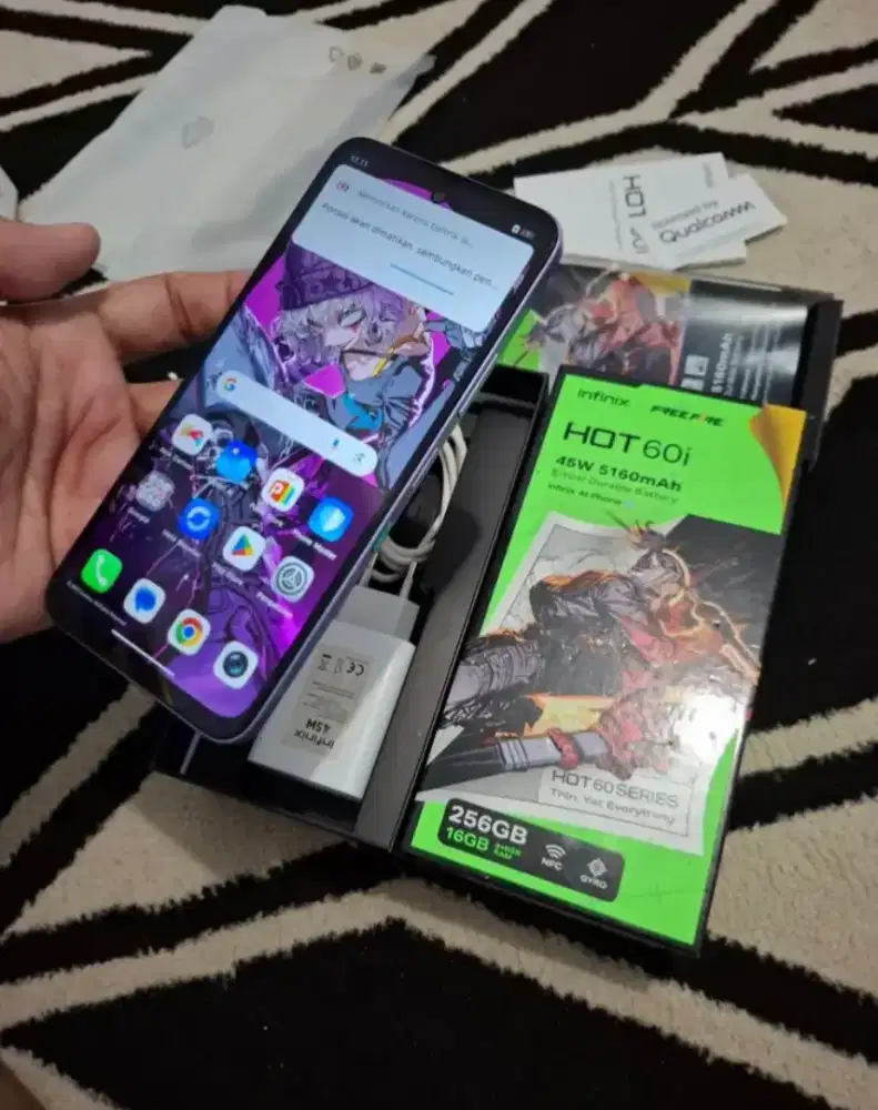 INFINIX HOT 60i RAM 8+8/256 GB FULLSET