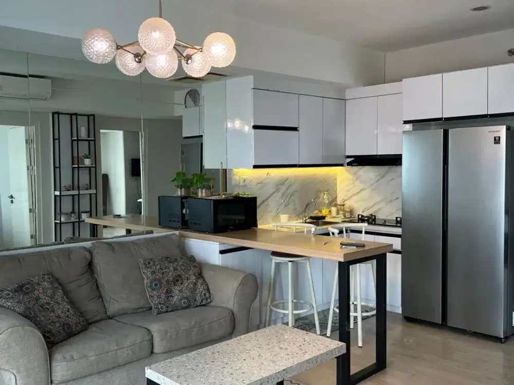 DISEWAKAN MEWAH APARTEMEN BREEZE FULL FURNISH 2 BEDROOM DI BINTARO JAYA SEKTOR