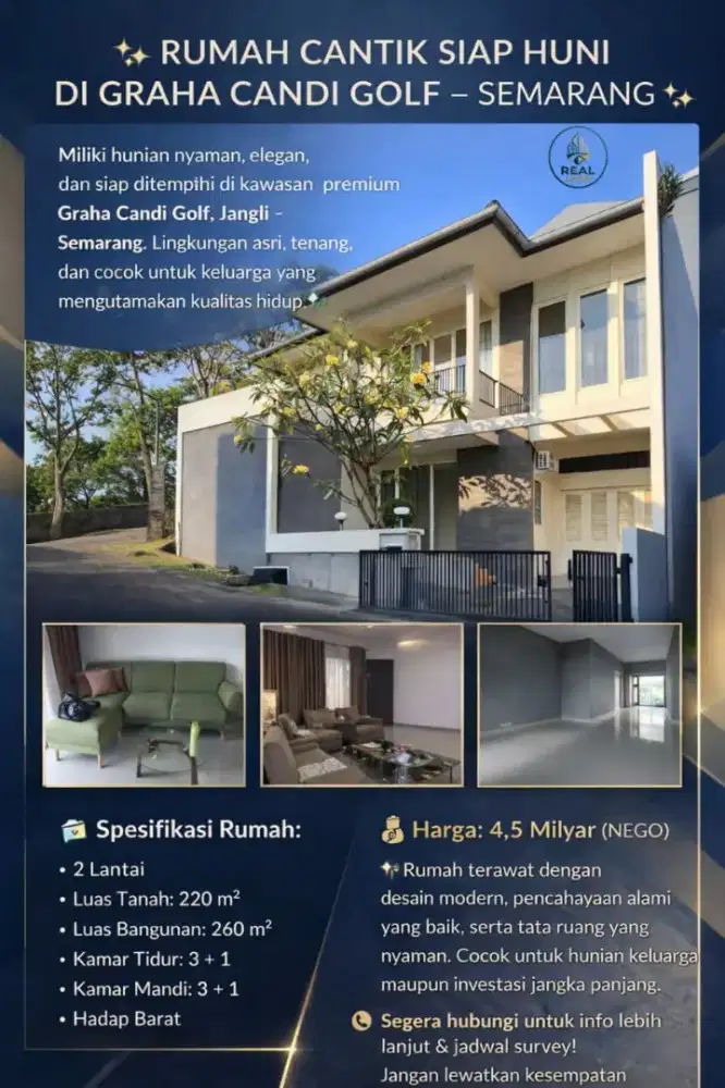 RUMAH DI GRAHA CANDI GOLF SEMARANG