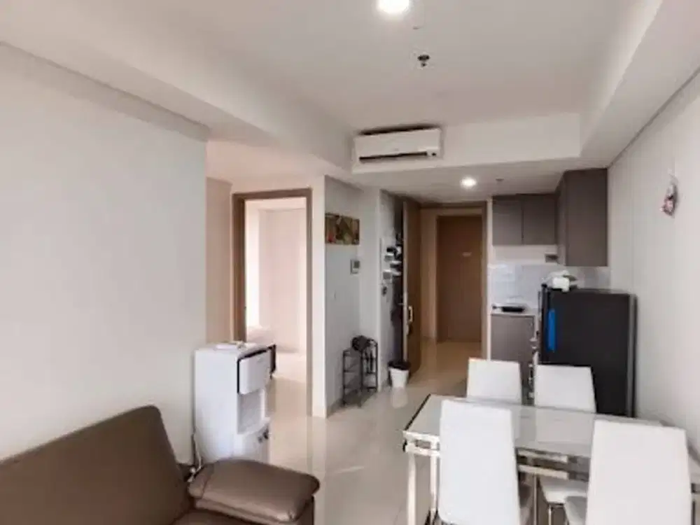 Disewa Apartemen Gold Coast PIK 2BR, 58m2, Furnished, View Laut