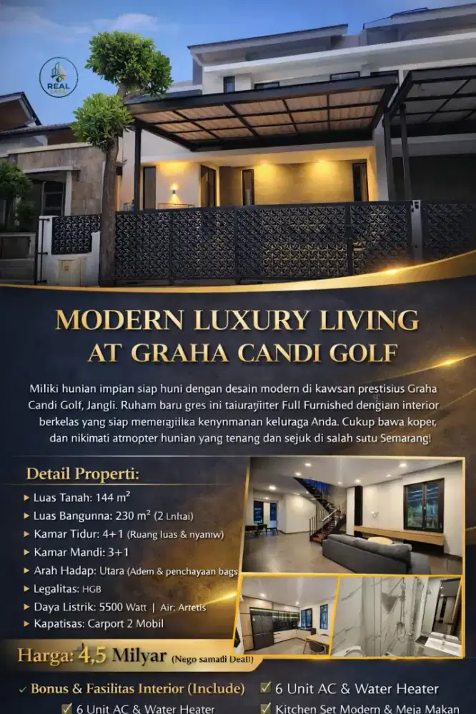 Rumah mewah di graha candi golf Semarang