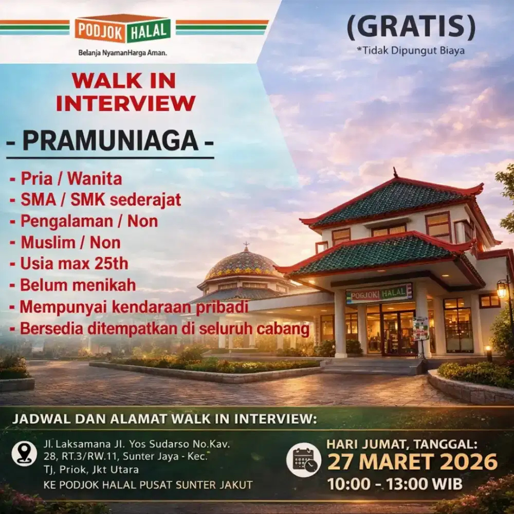 Walk interview lowongan pekerjaan