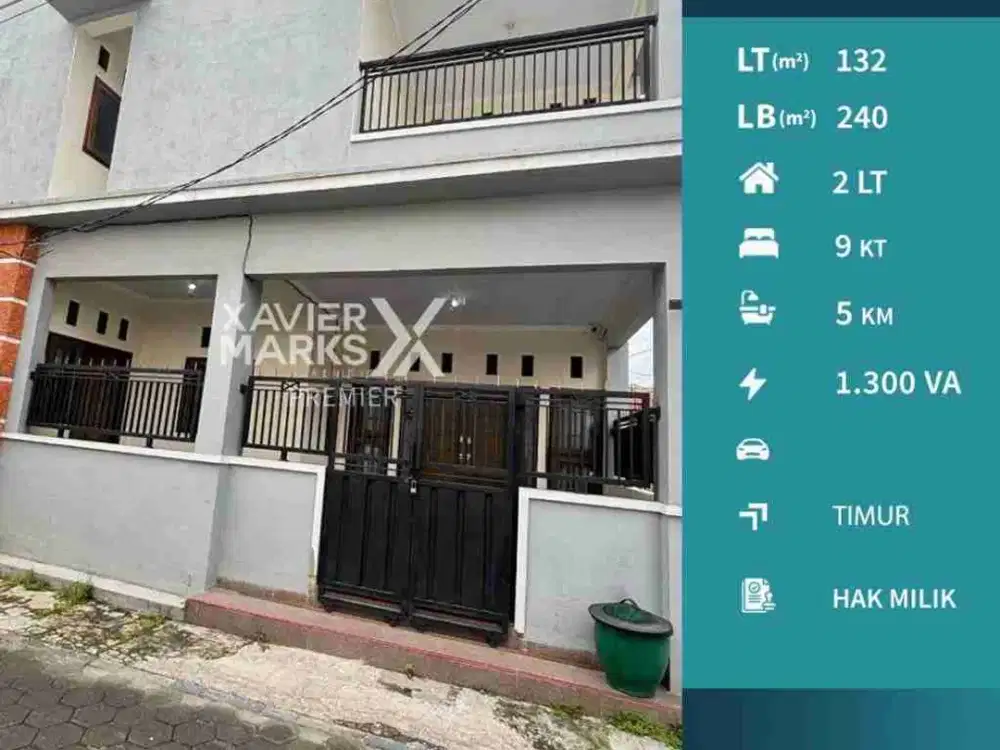 Dijual Rumah Kost 2 Lt 9 KT Full Perabot di Sawojajar Kota Malang