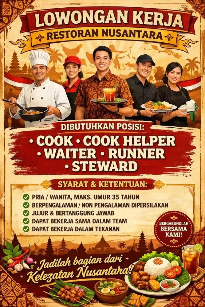 Lowongan kerja Restaurant