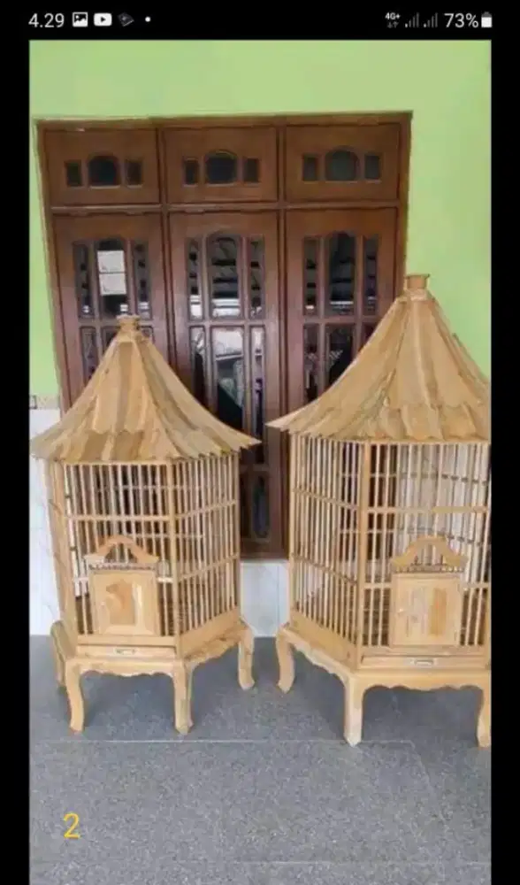 Kandang bekisar dan burung beo