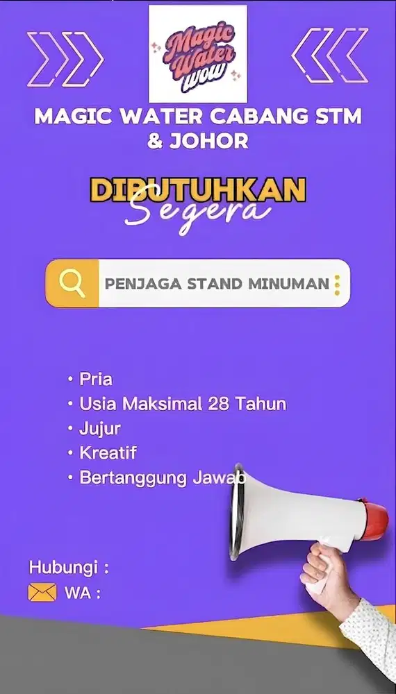 Penjaga Stand Minuman Magic Water Langsung Interview