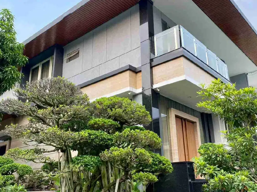 Rumah Crown Golf PIK Tropical Modern 416m, 3 Lantai Lux Interior