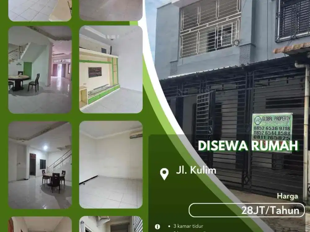 Disewakan Rumah Kulim Pekanbaru Kota Siap Huni 28 Jutaan Per Tahun!