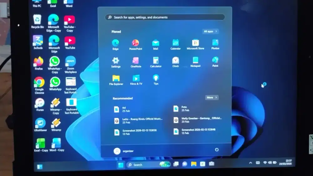Tablet Windows Fujitsu V727 kondisi bagus