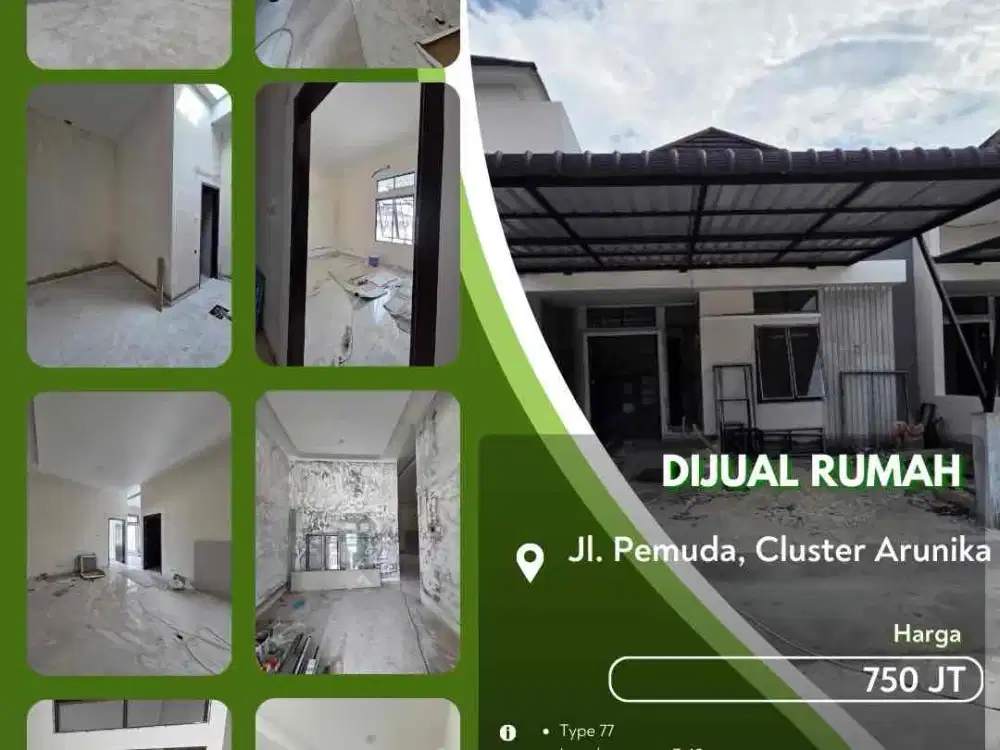 Dijual Rumah Cluster Arunika Pekanbaru Kota Siap Huni!
