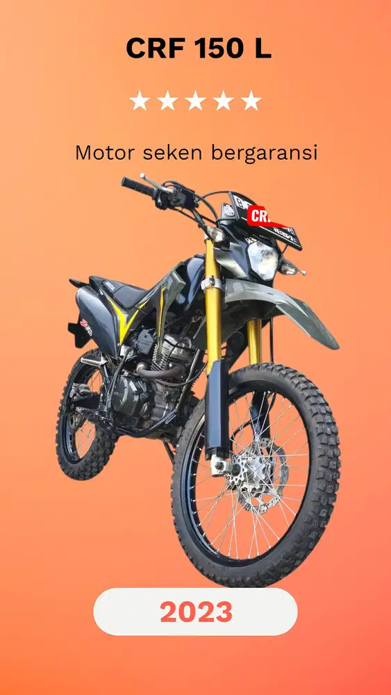 Honda CRF 150 L (KTP daerah bs kredit) 150L