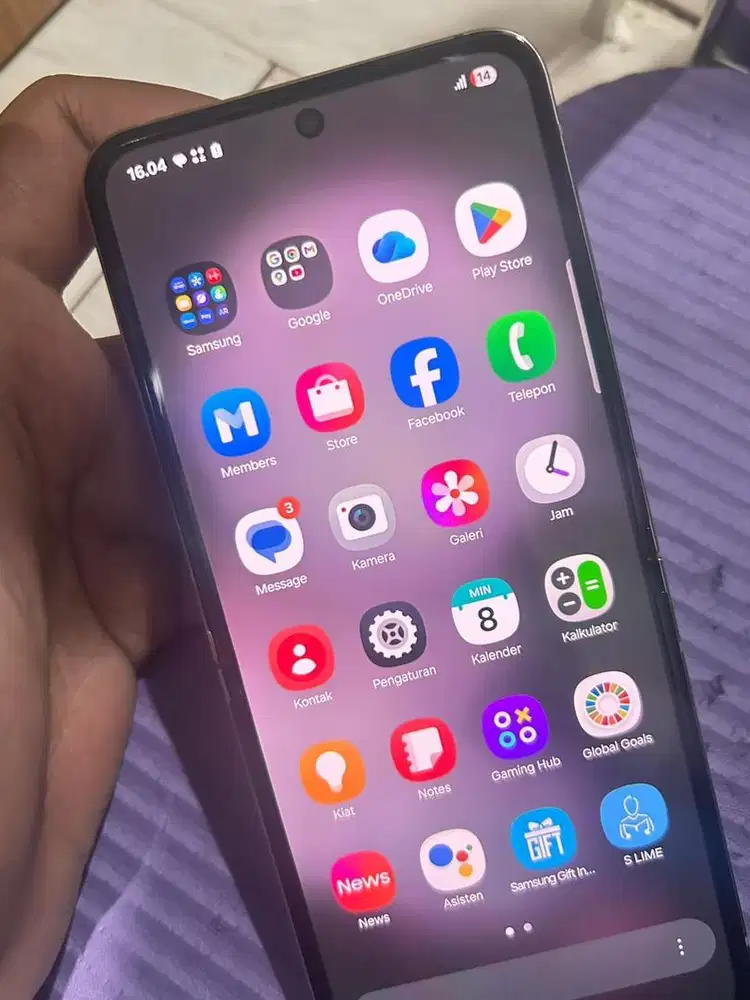 Samsung Z flip 5 8/256 warna pink istimewa