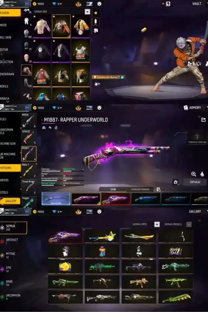 JUAL AKUN FF AMAN TERPERCAYA YANG MINAT CHET