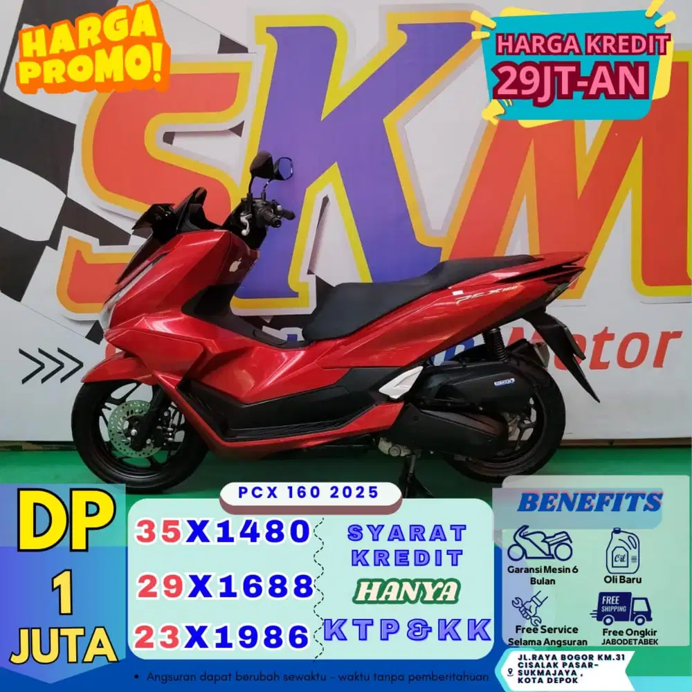 GRATIS OLI PERTAMA HONDA PCX 2025 CASH/CREDIT
