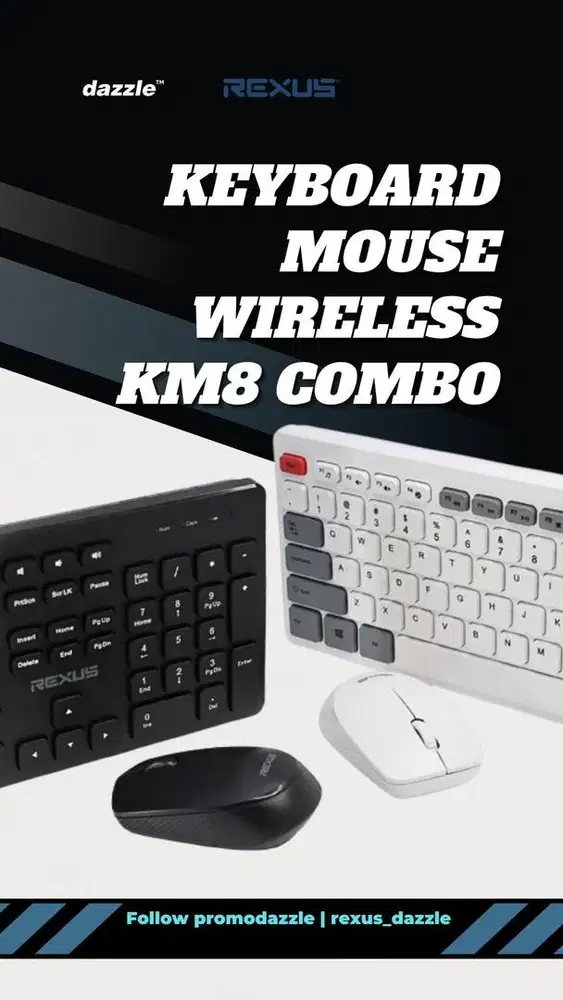 Keyboard wireless KM8 rexus