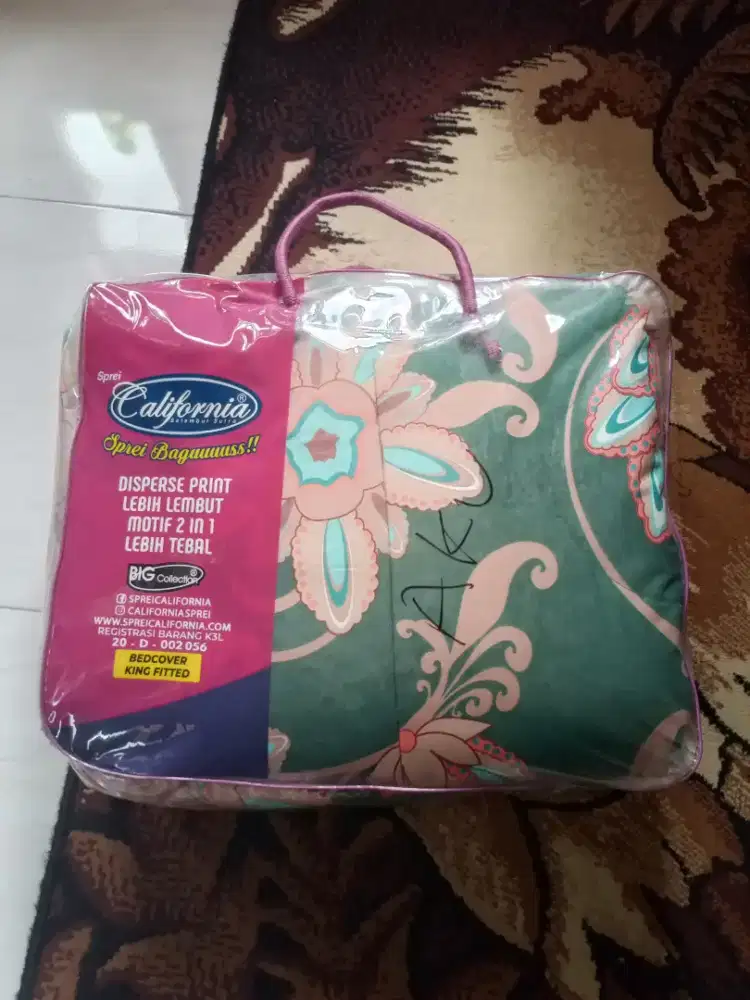 Sprei dan bedcover motif bunga dari California