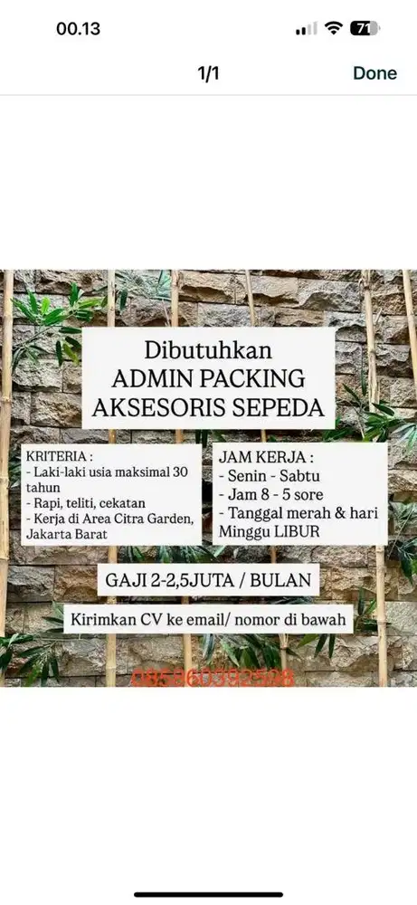 Admin Packing dan Stock Opname