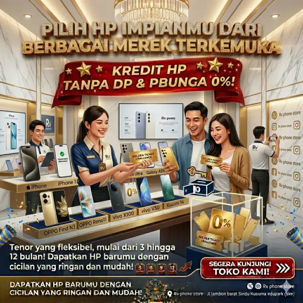 Kredit hp tanpa DP syarat cuman KTP dan nomer aktif