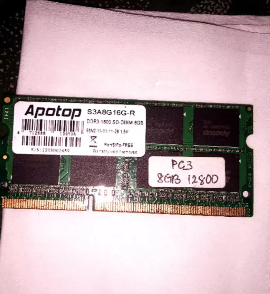 Sodim/Ram/Memory Laptop DDR3