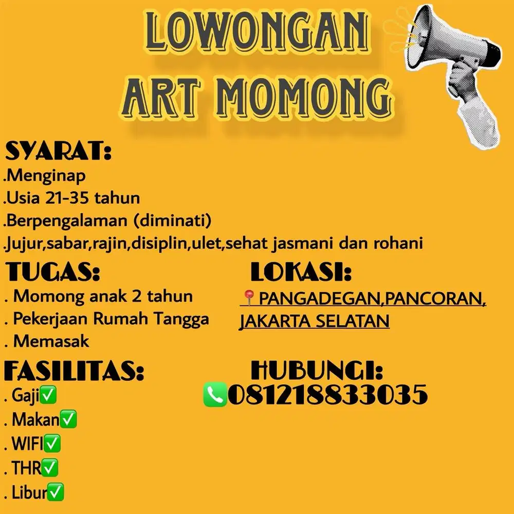LOWONGAN ART MOMONG