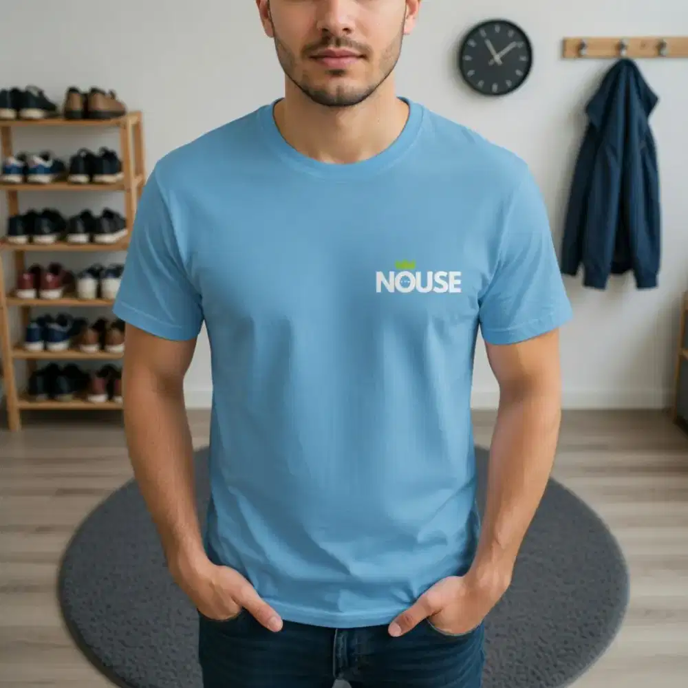 NOUSE T-Shirt Basic Blue sky - Kaos Polos Pria & Wanita ( Unisex )