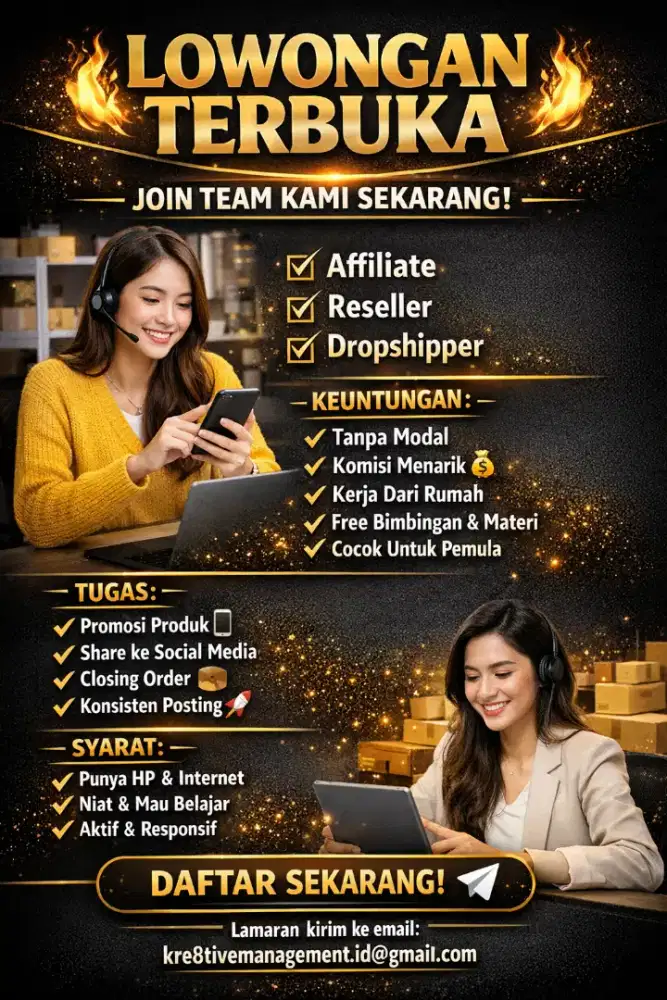 LOWONGAN KERJA AFFILIATE