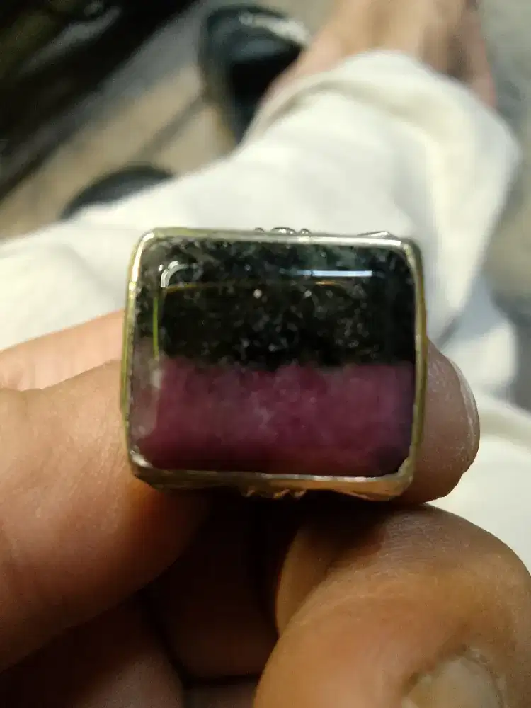 Cincin Batu Ruby Dua Warna