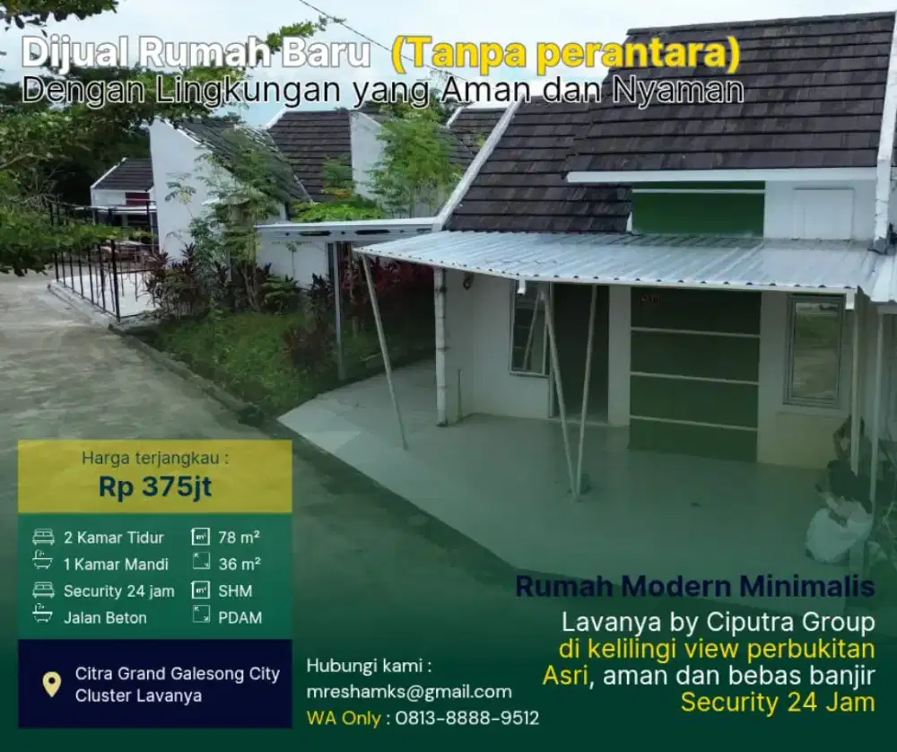 Dijual rumah baru yang modern dan minimalis