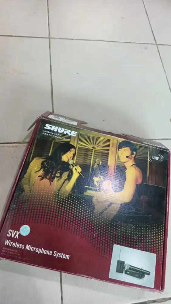 Jual mic clip on Shure svx