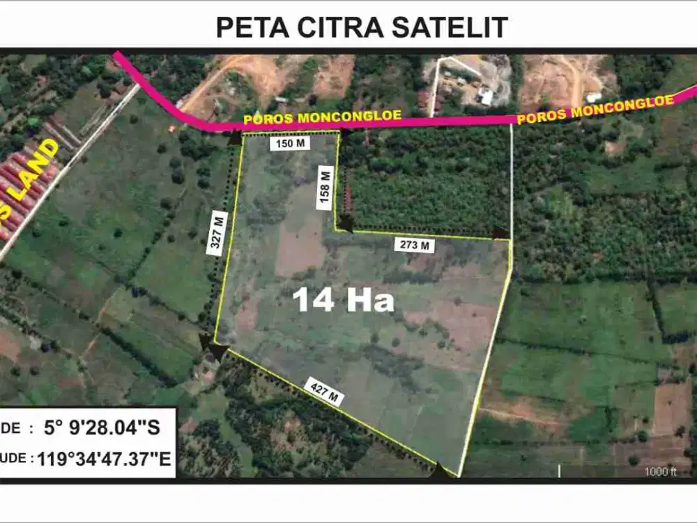 Dijual lokasi 8hektar cocok untuk perumahan