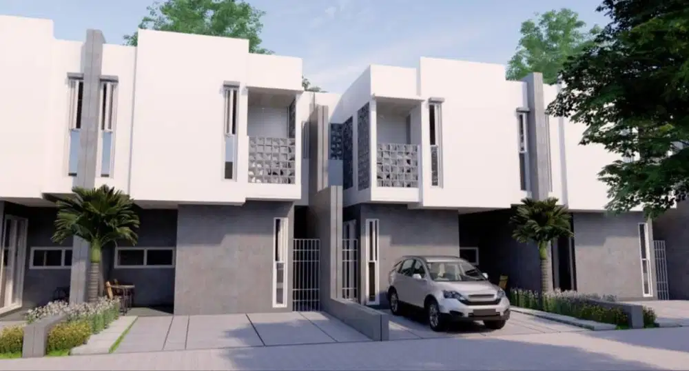Rumah 2 Lantai Tropis Modern harga menarik
