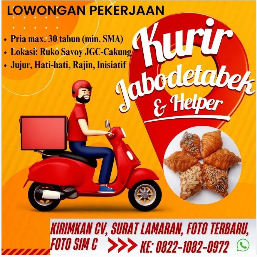 Lowongan Kerja Kurir Roti