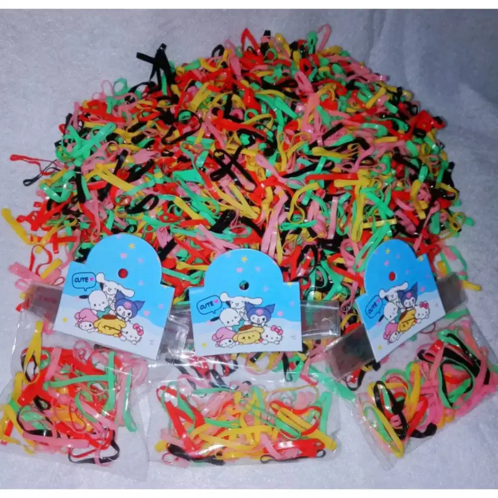 ikat rambut karet 1pak isi 50pcs