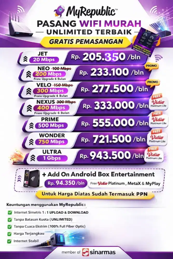 Wifi Myrepublic Promo 200 Mbps