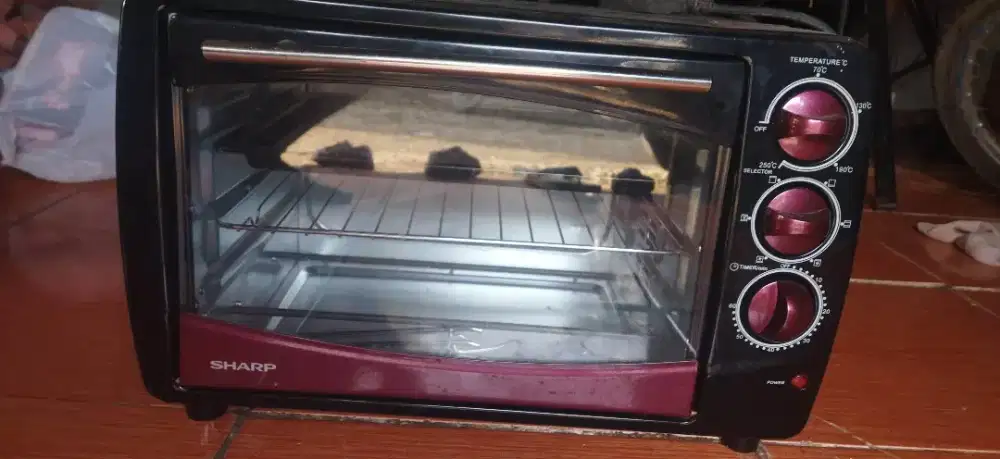 Oven listrik merk sharp belum pernah terpakai dari baru