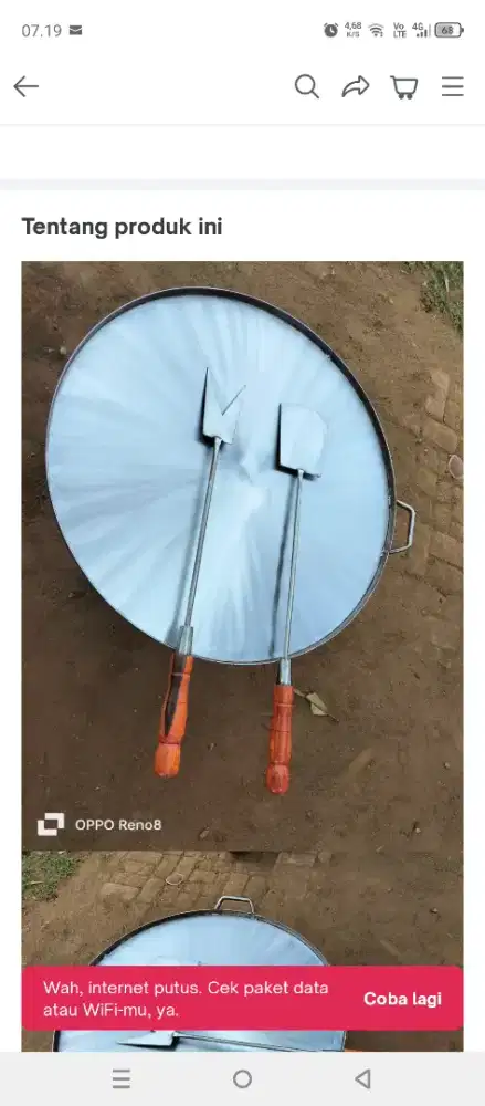 Wajan Martabak 50 Cm dari beli belum pernah dipakai, jual harga Second