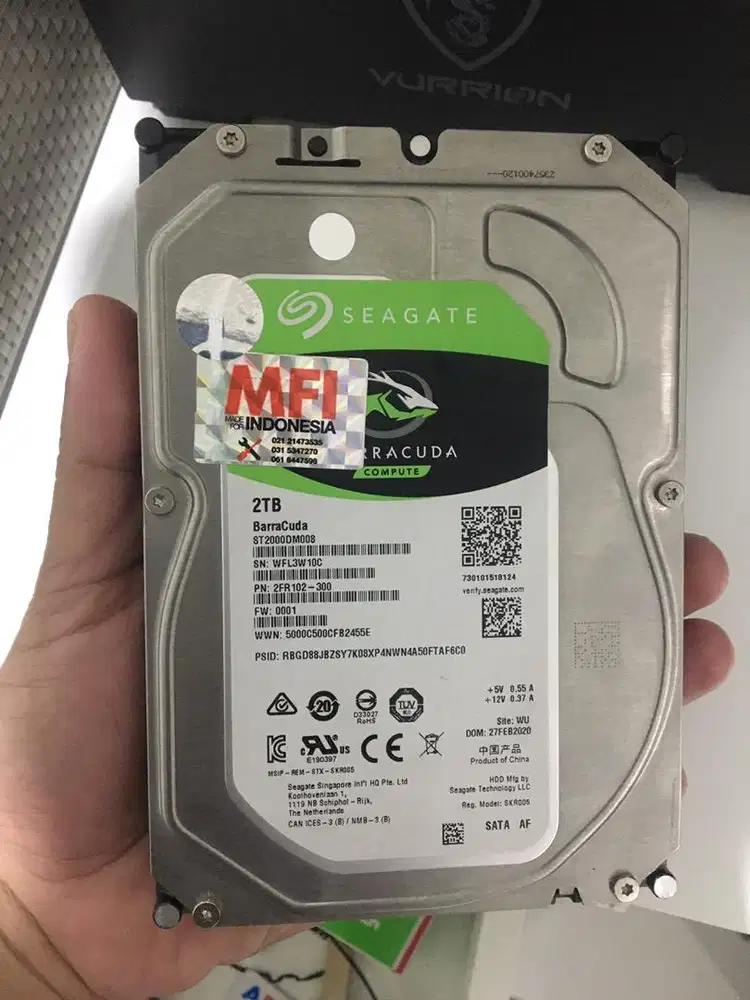 Hardisk 2tb seagate