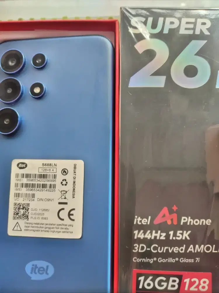 Itel s26 ultra 8+8/128 mulus lengkap ori msh garansi
