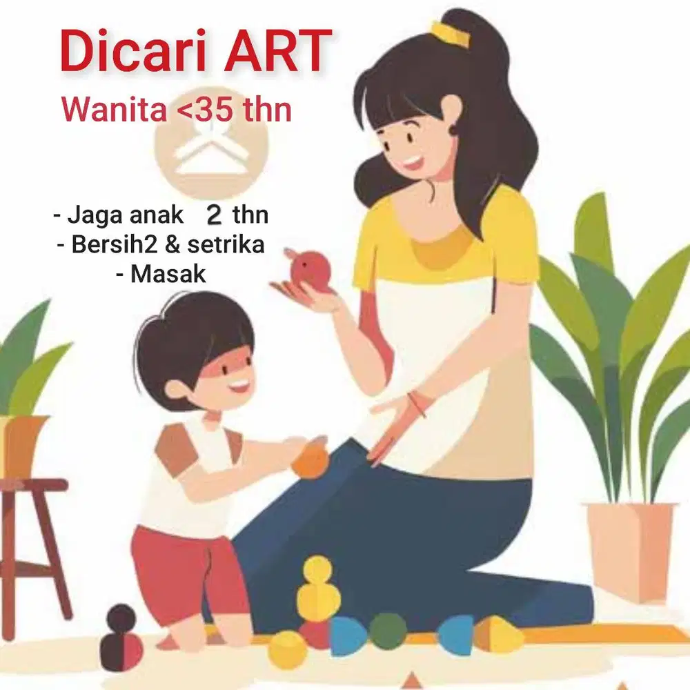 Dicari ART Menginap Daerah Jagakarsa Jaksel