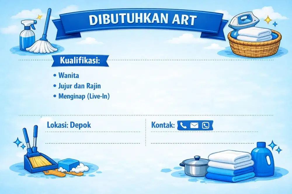 Dibutuhkan ART Menginap