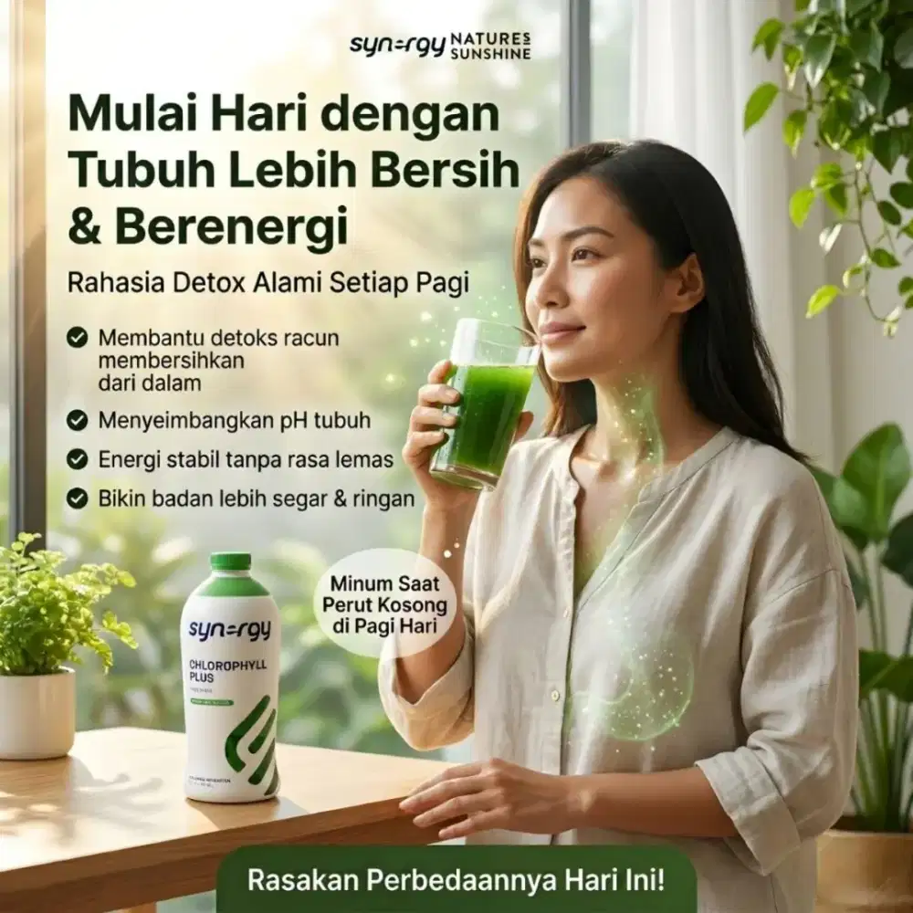 Chlorophyll Plus - untuk membersihkan toksin di dalam darah