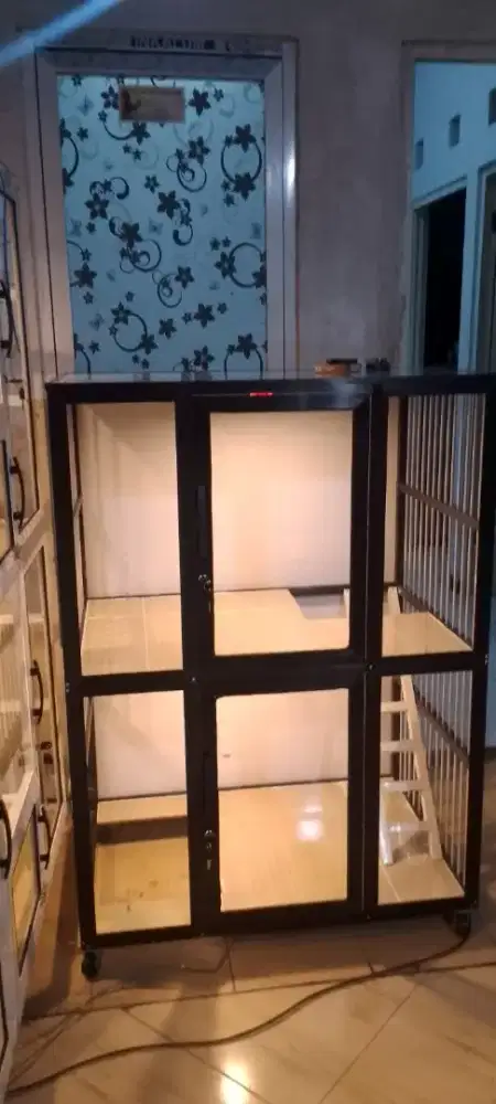 kandang kucing alumunium mewah
