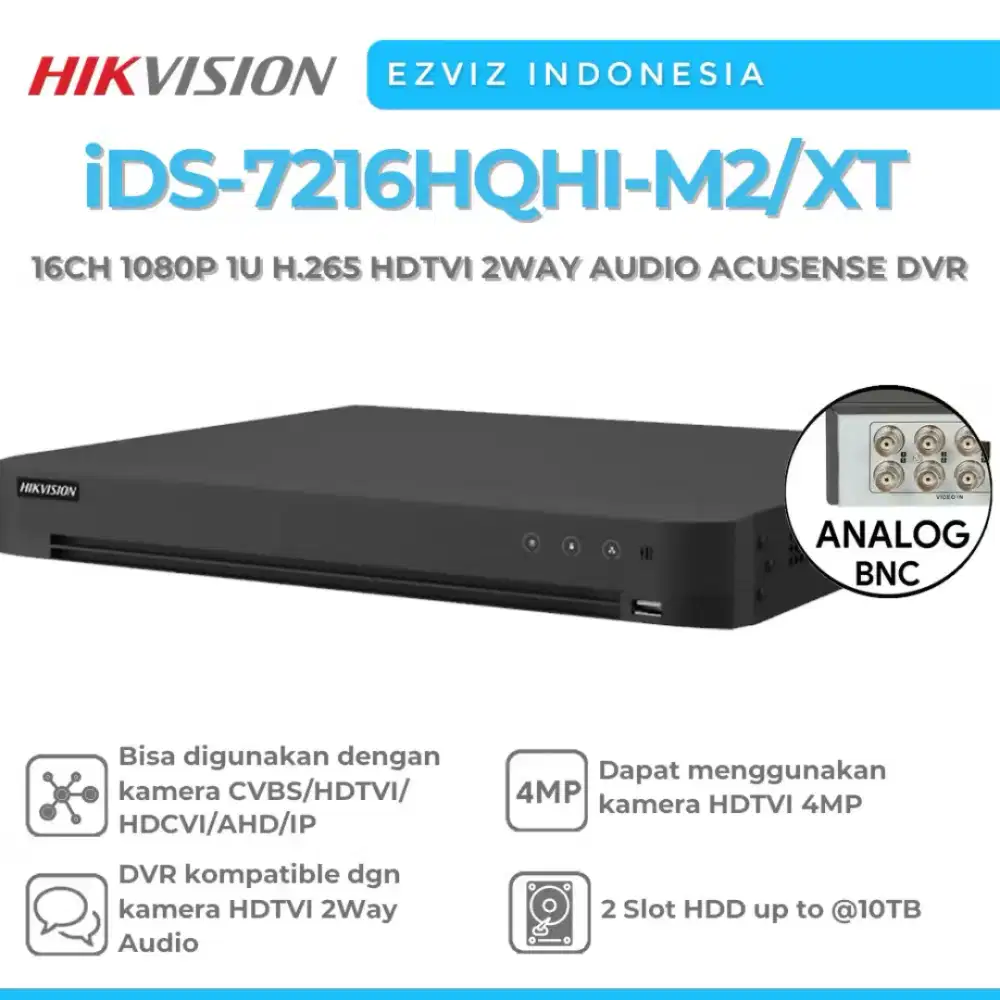 DVR HIKVISION 16Ch 4mp