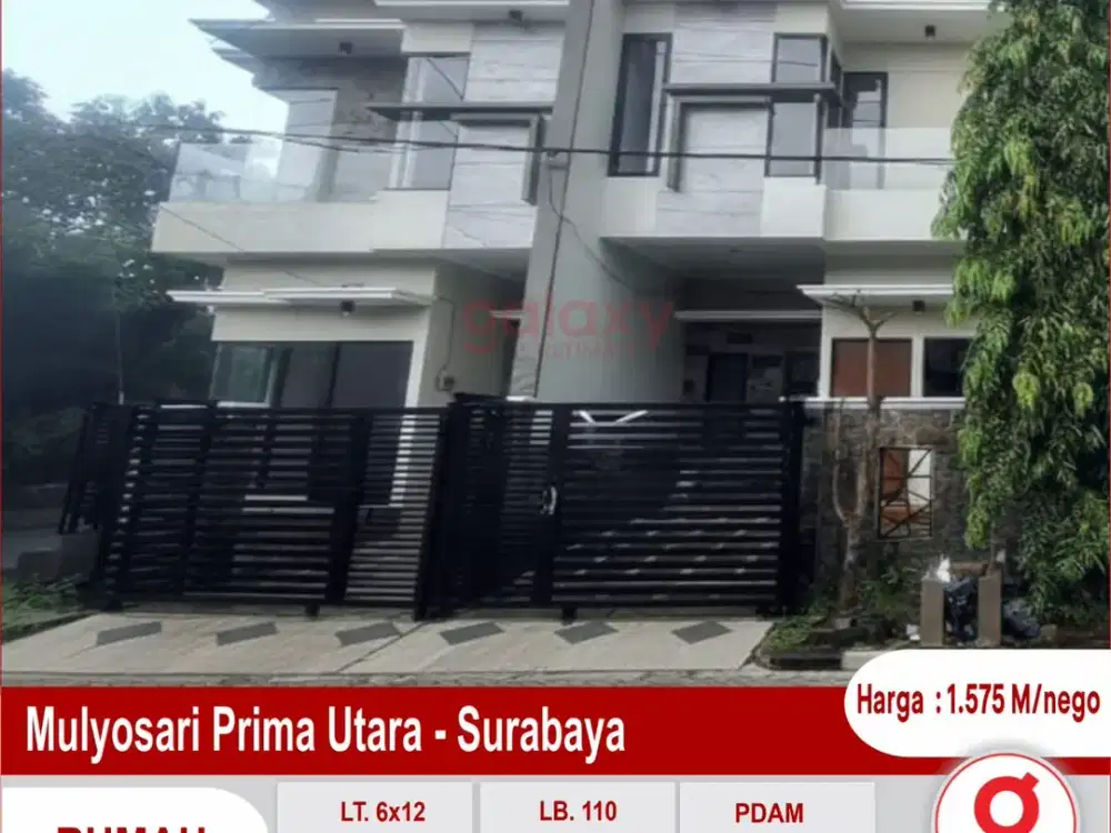 Rumah Baru Semi Furnish Di Mulyosari Prima Utara Surabaya
