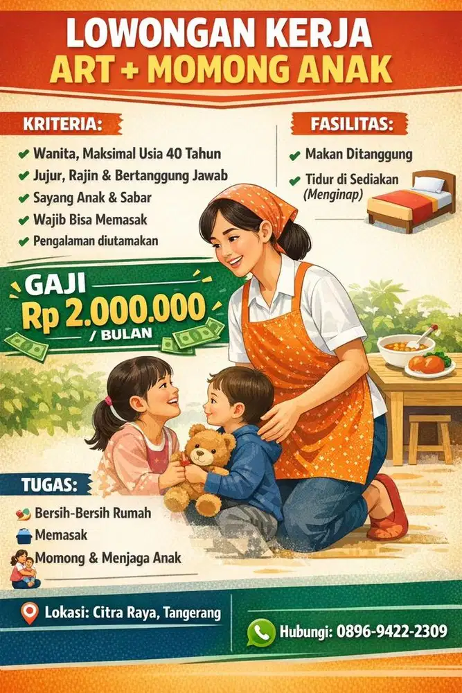 Cari ART yg berpengalaman