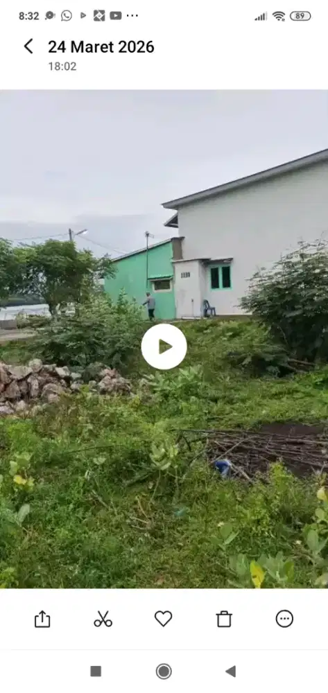 Dijual tanah kapling toko 2 pintu lamteh uleleh