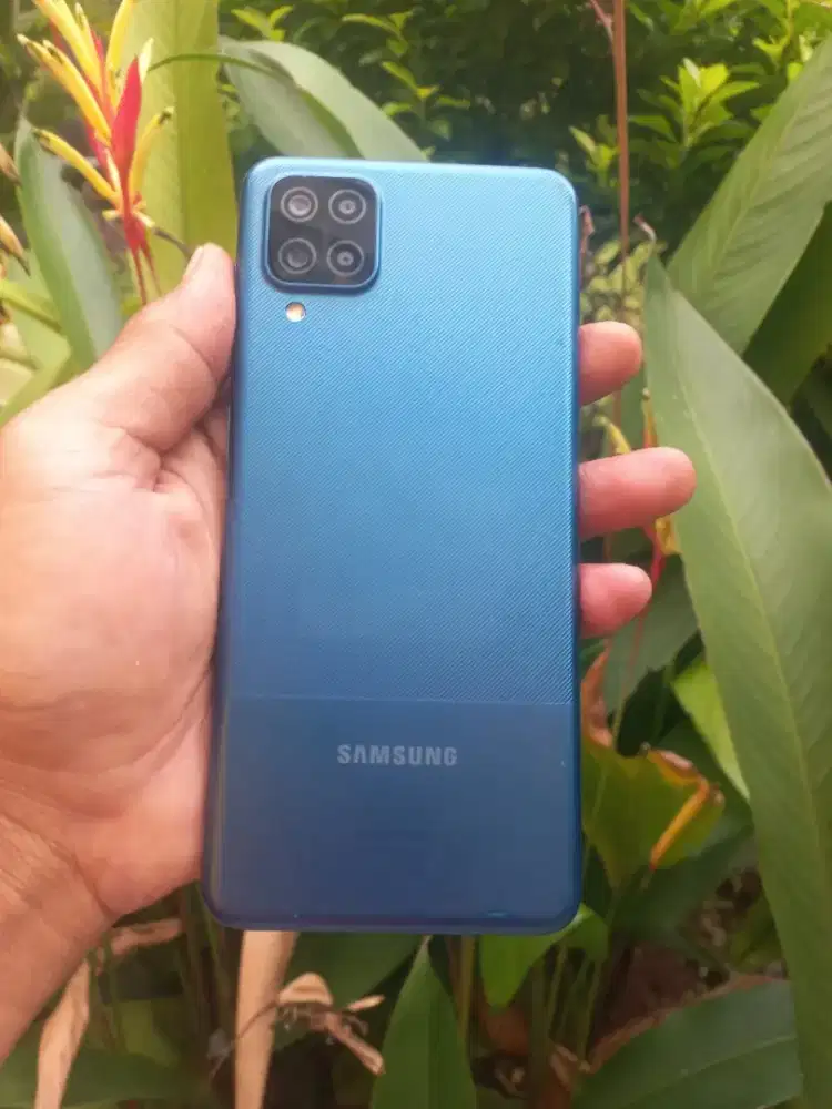 Samsung A 12 Biru; 4/128 mulus