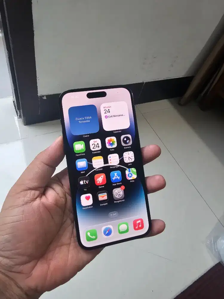 Iphone 14 promax 128gb black ibox bh 92 mulus lengkap