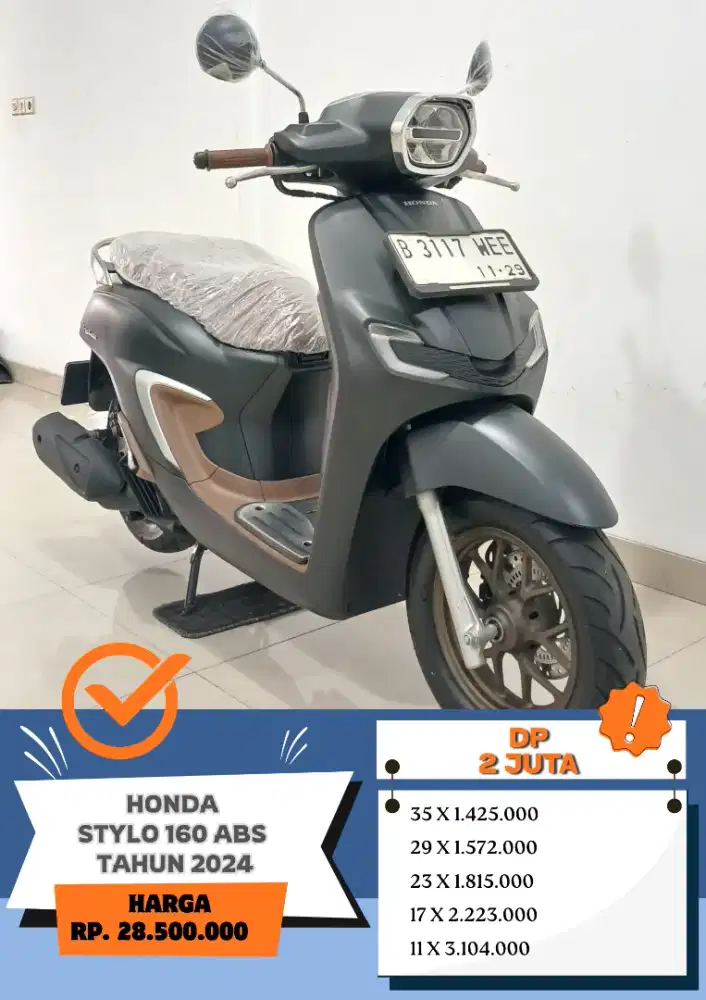 KM 6 RB!! HONDA STYLO 160 ABS TAHUN 2024