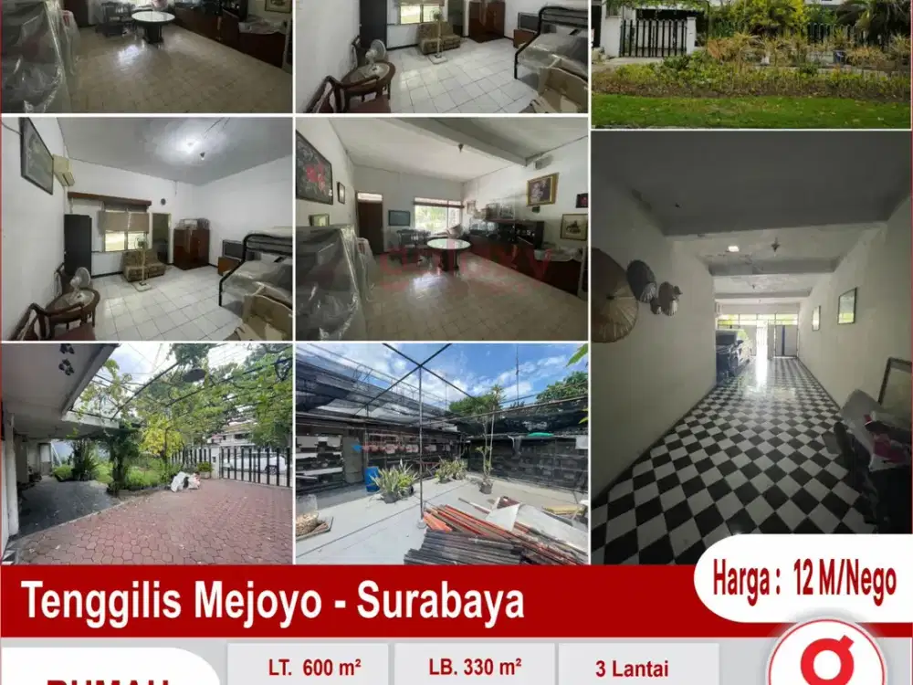 Rumah 3 Lantai Di Tenggilis Mejoyo Surabaya